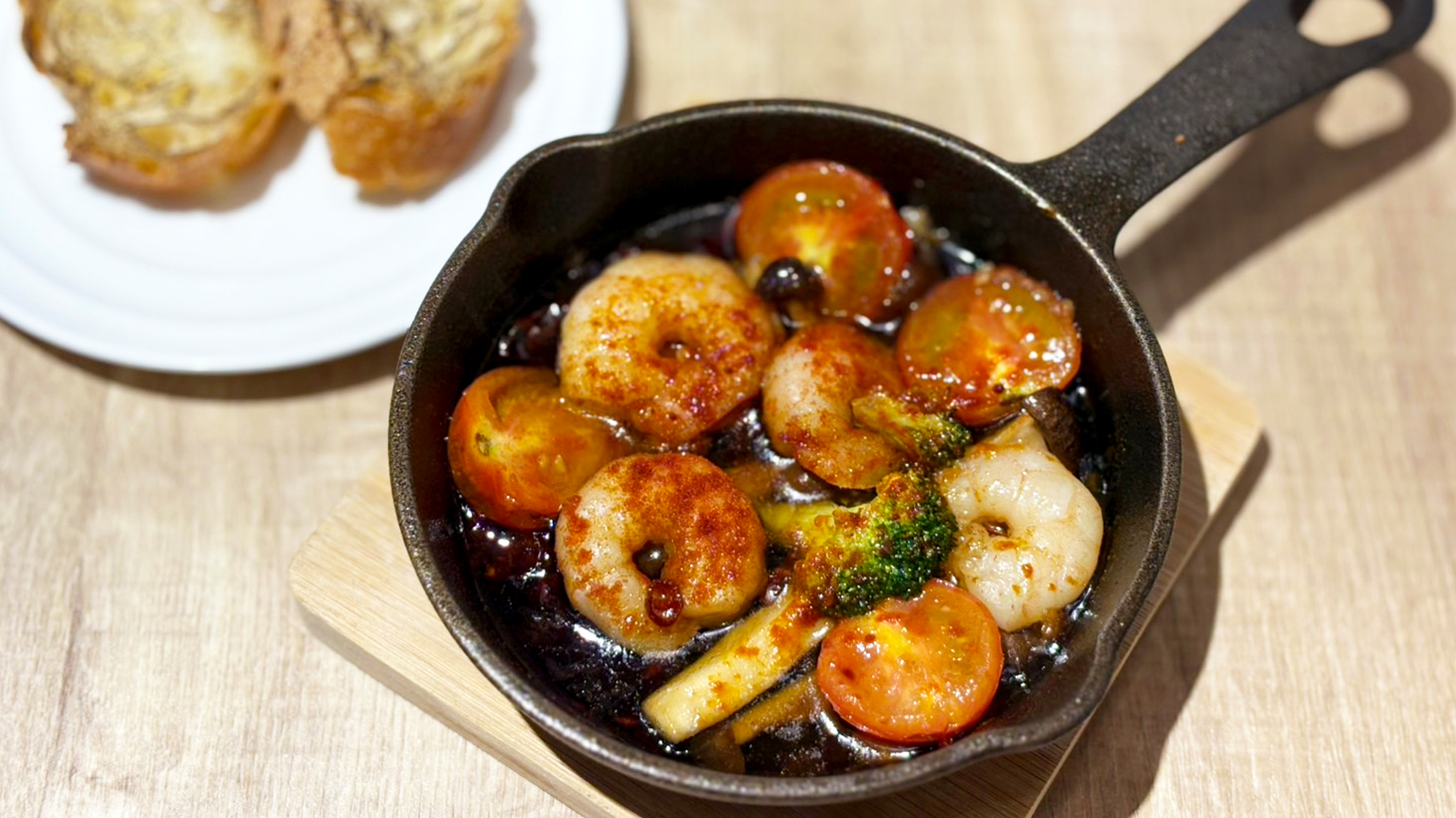 エビのアヒージョ