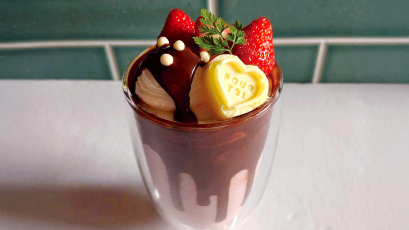 苺とチョコのスムージー